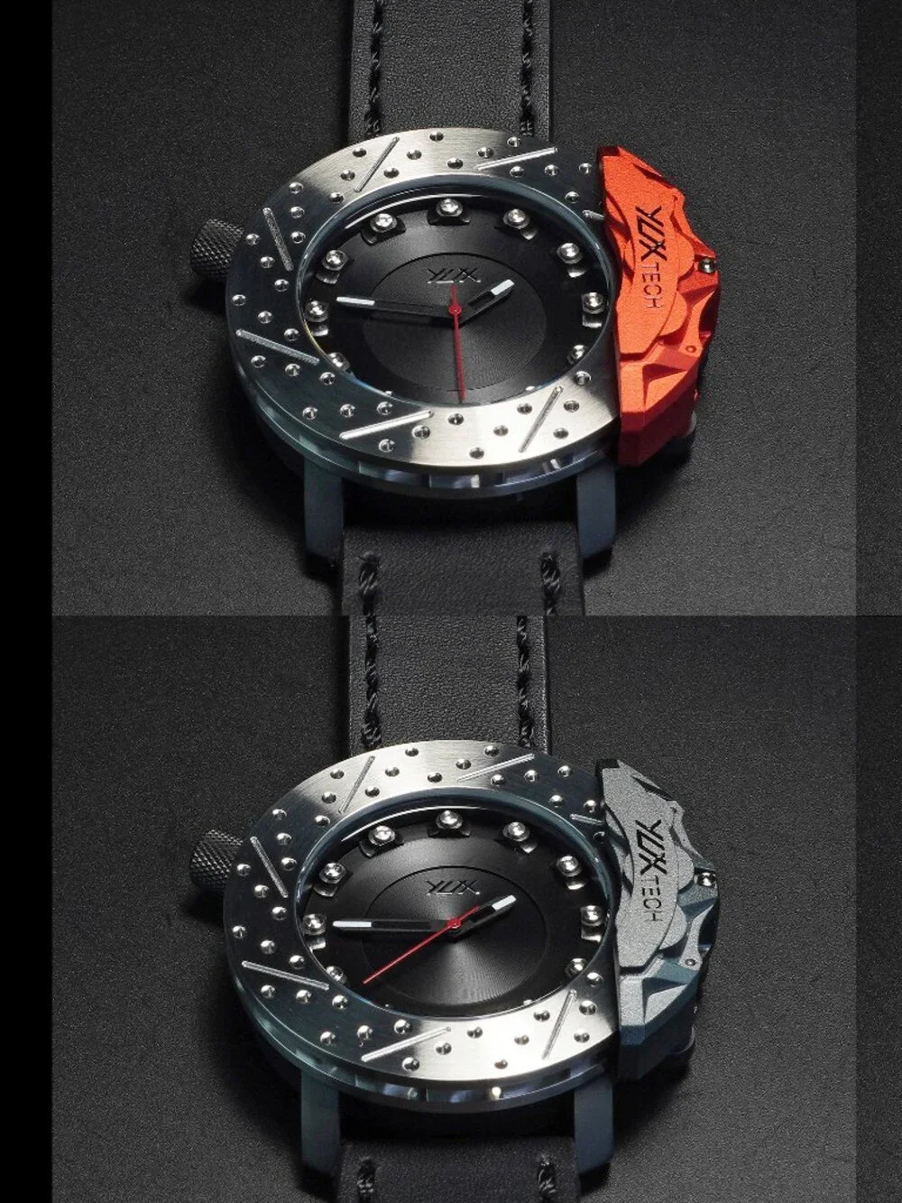 Men's Sport WristWatch Racing Style High performance Brake Disc watch